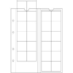 KARTA STRONA LEUCHTTURM OPTIMA M24NA MONETY 34mm