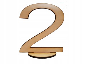 #220 CYFRY + PODSTAWKA 13CM DECOUPAGE DREWNIANE