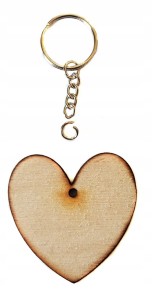 #62A Brelok Serce 60mm Scrapki Decoupage
