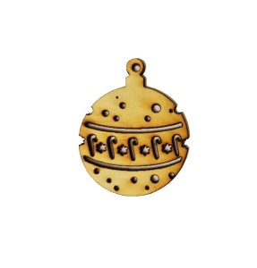 #187 Bombka Ozdoba na choinkę Decoupage Sklejka
