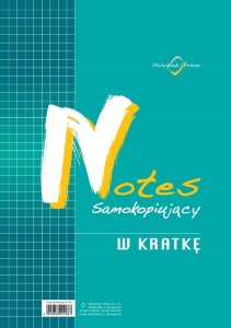 NOTES SAMOKOPIUJĄCY W KRATKĘ A6 BLOCZEK N-105-5
