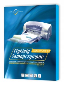 ETYKIETY SAMOPRZYLEPNE BIAŁE A4 100 SZTUK E-325-1