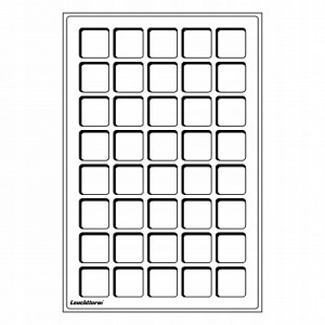 LEUCHTTURM PALETA TAB L NA 40 MONET 33MM NIEBIESKA