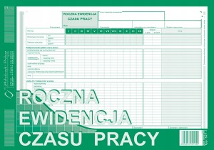 527-1 ROCZNA EWIDENCJA CZASU PRACY A4 DRUK