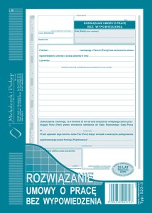 523-3 WYPOWIEDZENIE UMOWY O PRACĘ BEZ WYPOWIEDZENI