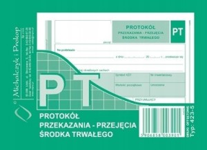 423-5 PROTOKÓŁ PRZEKAZANIA ŚRODKA TRWAŁEGO