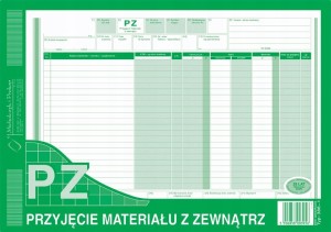 386-1 PZ PRZYJĘCIE MATERIAŁU Z ZEWNĄTRZ A4