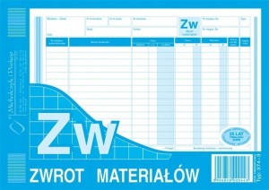 374-3 ZW zwrot materiałów mipro bloczek