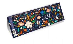 KALENDARZ TERMINARZ ZE SPIRALKĄ BIURKOWY 2024