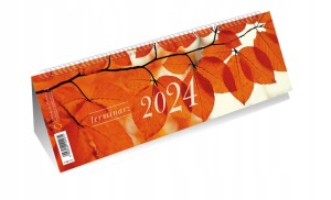 KALENDARZ TERMINARZ ZE SPIRALKĄ BIURKOWY 2024