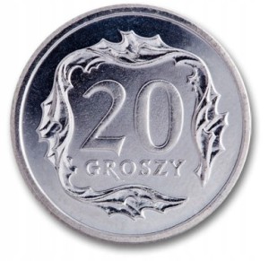 20 GROSZY 2009 STAN MENNICZY Z WORECZKA MENNICZEGO