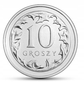 10 GROSZY 2014 STAN MENNICZY Z WORECZKA MENNICZEGO