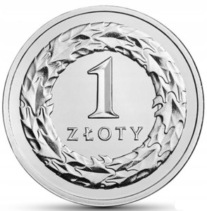 1 ZŁOTY 2015 STAN MENNICZY Z WORECZKA MENNICZEGO