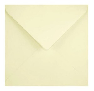 Koperta ozdobna kwadratowa 14x14cm ecru 10szt