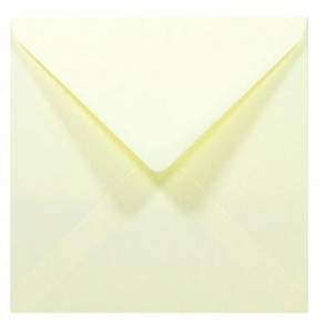 Koperta ozdobna kwadratowa 14x14cm kremowa 10szt