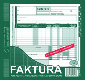 142-2E 2/3 A4 80 kartek Faktura