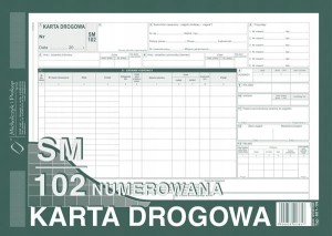 801-1-N A4 Karta drogowa samochód ciężarowy