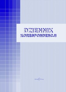 701-A A4 96 kartek Dziennik korespondencji
