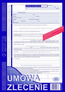511-1U A4 40 kartek Umowa zlecenia - NOWOŚĆ