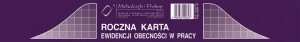 508-3 A5 Roczna karta ewidencji obecności w pracy