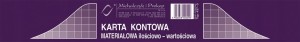 437-3 A5 1kpl=20kart Karta kontowa materiałowa
