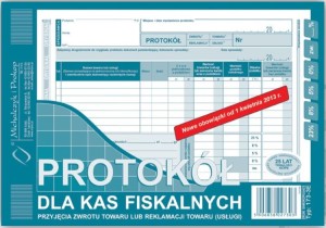173-3E A5 80 kartek Protokół dla kas fiskalnych