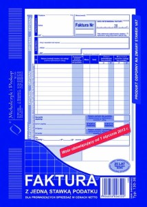 130-3E (pion) A5 80 kartek Faktura