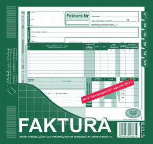 122-2E 2/3 A4 80 kartek Faktura