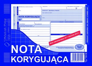 108-3E A5 80 kartek Nota korygująca