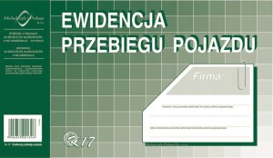 K-17 A5 32 strony Ewidencja przebiegu pojazdu