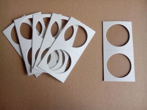 Holdery na monety na zszywki neutralne 32,5mm 250 szt - Leuchtturm