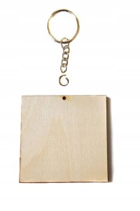 #92A Kwadrat brelok 70x70mm Scrapki Decoupage