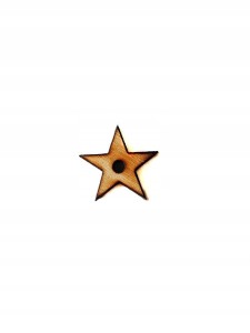 #67 100x Gwiazdka zawieszka 20x20mm Scrapki