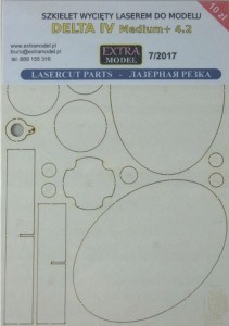 SZKIELET WYCIĘTY LASEREM DELTA IV 1:150 EXTRAMODEL