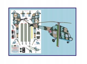 MODEL KARTONOWY ŚMIGŁOWIEC MI-2 EXTRA MODEL