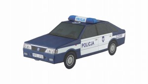 MODEL KARTONOWY POLONEZ CARO POLICJA EXTRA MODEL