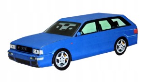 MODEL KARTONOWY SAMOCHÓD AUDI 80 AVANT EXTRA MODEL