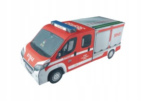 MODEL KARTONOWY PEUGEOT STRAŻ POŻARNA EXTRA MODEL