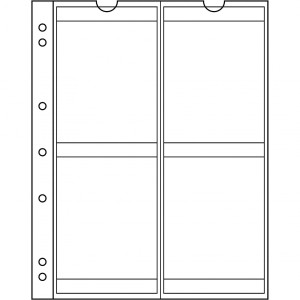 KARTA STRONA LEUCHTTURM NUMIS 66 NA 4 MONETY 66mm