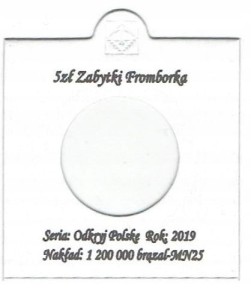HOLDER+ OPIS DO MONETY 5ZŁ 2019 ZABYTKI FROMBORKA