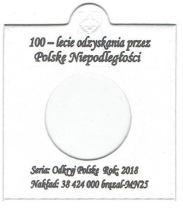 HOLDER+ OPIS DO MONETY 5ZŁ 2018 NIEPODLEGŁOŚĆ