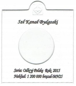 HOLDER+ OPIS DO MONETY 5ZŁ 2015 KANAŁ BYDGKOSKI