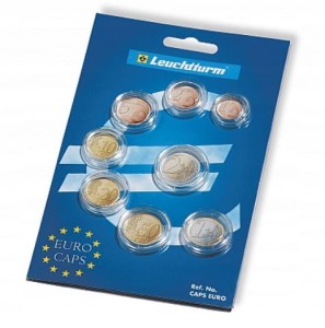 LEUCHTTURM KAPSLE DO MONET EURO ZESTAW 8 SZT