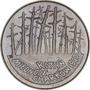 KATYŃ MIEDNOJE CHARKÓW 1995 2 ZŁ 2 ZŁOTE MENNICZE