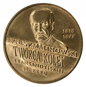 ERNEST MALINOWSKI 1999 2 ZŁ NG 2 ZŁOTE MENNICZA