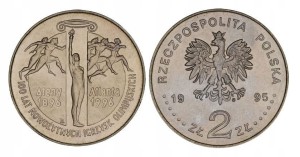 100 LAT NOWOŻYTNYCH IGRZYSK OLIMPIJSKICH 1995 2 ZŁ