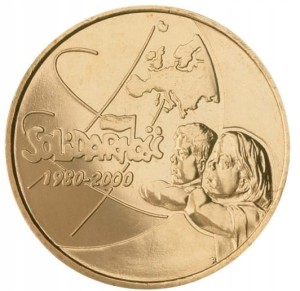 MONETA 20 LECIE NSZZ SOLIDARNOŚĆ 2000 2 ZŁ GN