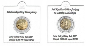 5 ZŁ 2017 KOMPLET 2 MONET ROCZNIK + HOLDERY +OPISY