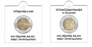 5 ZŁ 2016 KOMPLET 2 MONET ROCZNIK + HOLDERY+OPISY