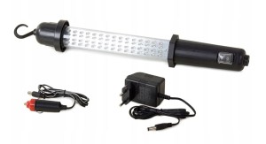 #582 LAMPA LED WARSZTATOWA 60 LED 2 ZASILACZE 12V